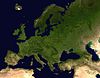 Photographie satellitaire de l'Europe