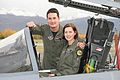 070801-F-0000X-050 First female F-22 Pilot Capt. Jammie Jamieson with her husband Capt. Kevin Jamieson.jpg