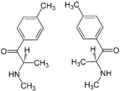 (±)-Mephedrone Enantiomers Structural Formulae.png