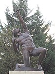 Archer statue. Bronze statue. - Csörsz St., Budapest.JPG