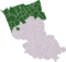 Carte : localisation du Blootland dans l'arrondissement de Dunkerque