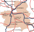(Castilla-La Mancha) Red actual de ferrocarriles de España.svg