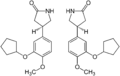 (±)-rolipram enantiomers structural formulae.png