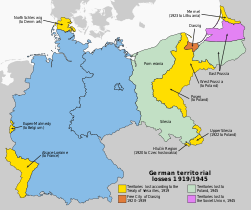 German territorial losses 1919 and 1945.svg